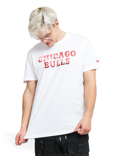 T-paita New Era NBA Photographic Wordmark Tee Bulls Valkoinen | 12869842