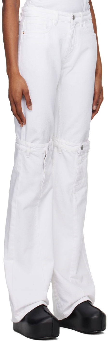 Jeans Coperni Open Knee Jeans Valkoinen | COPP55251, 1