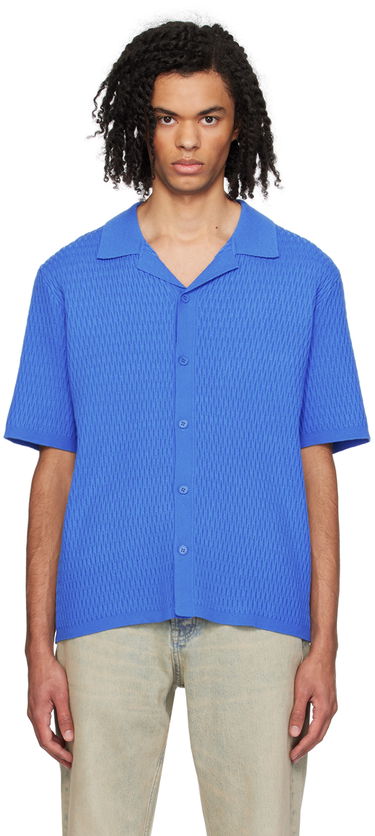 Paita Samsoe Samsoe Samsøe Samsøe Sagabin Knitted Polo Shirt Sininen | M24100013, 0