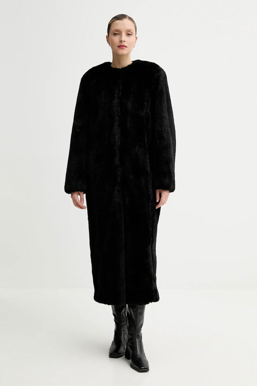 Takit STAND STUDIO Long Faux Fur Coat Gracelyn Musta | 66578.9415