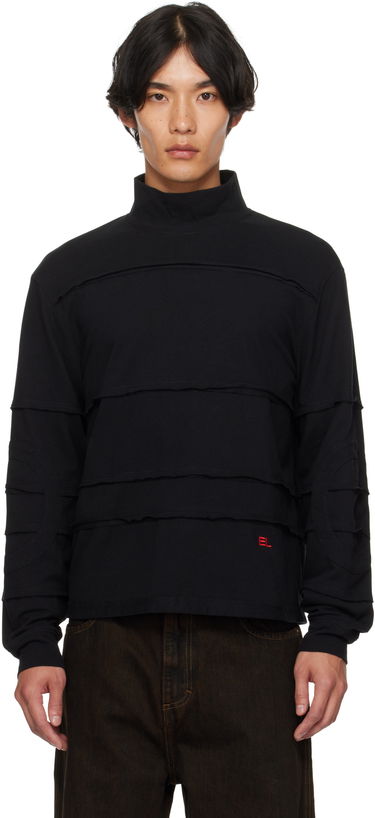 Villapaita Eckhaus Latta Eckhaus Latta Striated Turtleneck Musta | 1413-EL-PF25-N, 0