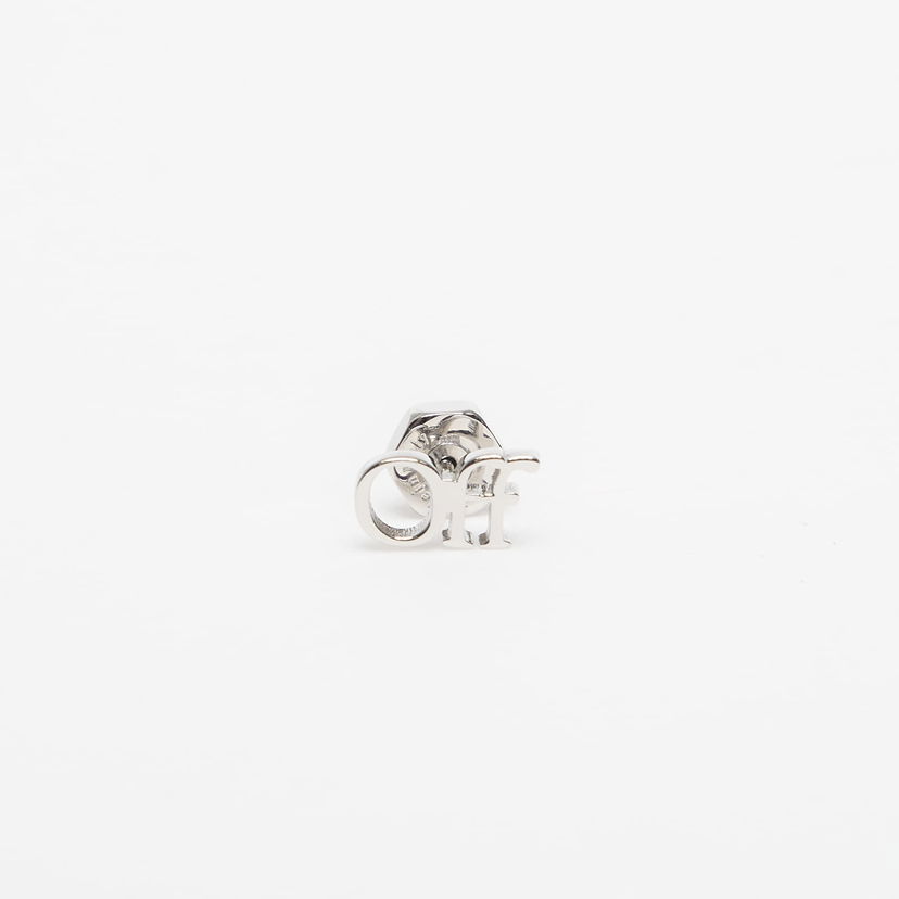 Korvakorut Off-White Off-White Logo Mono Earring Metallinen | OMOD063C99MET0017200