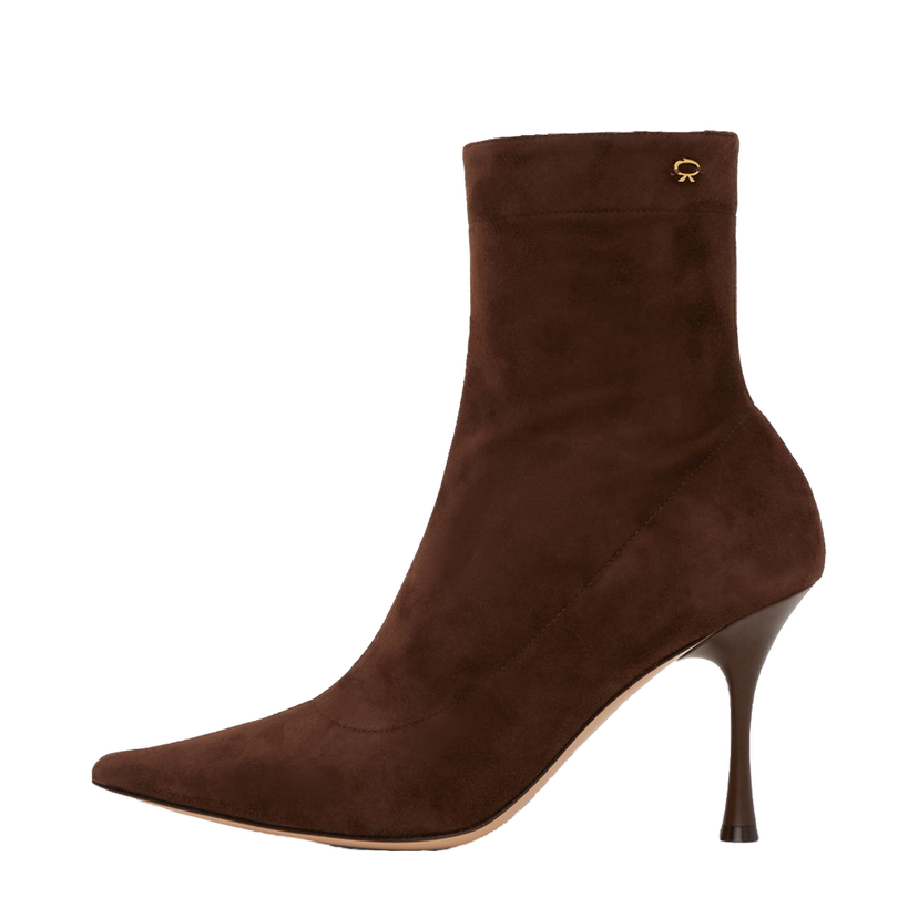 Tennarit ja kengät Gianvito Rossi Suede Pointed Toe Boots Ruskea | G73173.85LAC.CSF