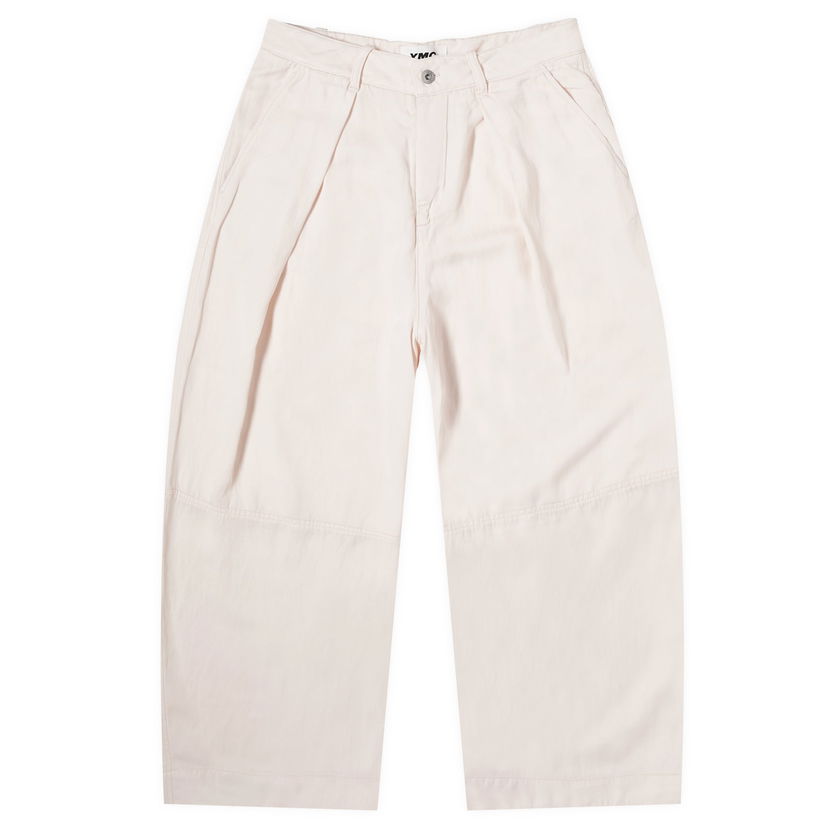 Housut YMC Deadbeat Linen Trousers XX-Small Beige | Q4WMK-60