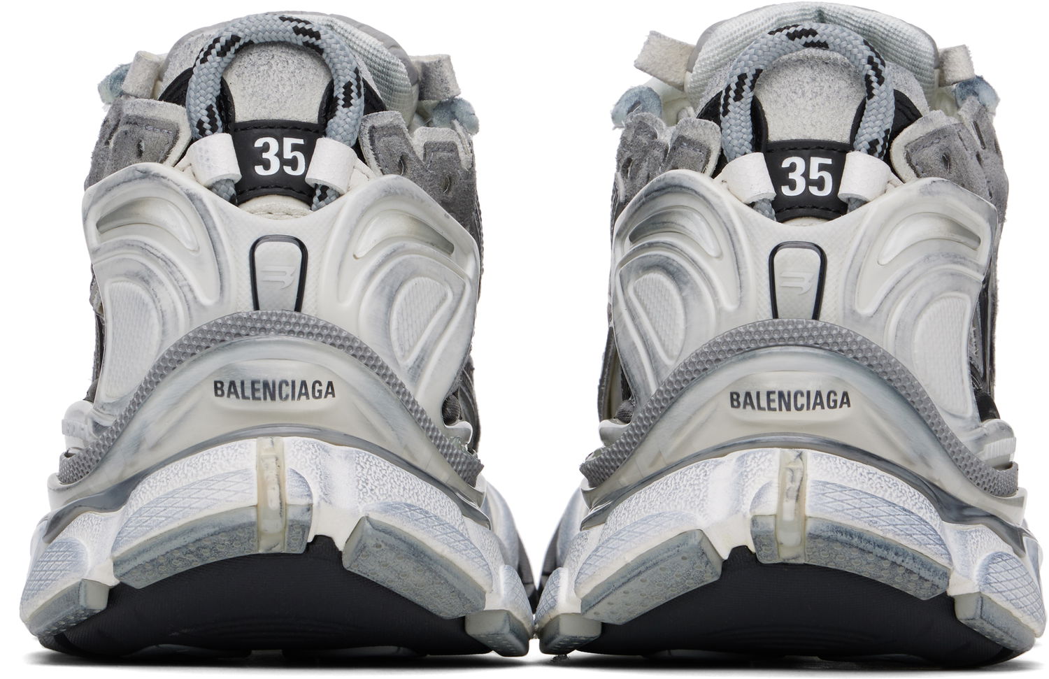 Tennarit ja kengät Balenciaga Runner Sneakers "Gray & White" Harmaa | 772774-W3RNY-9012, 1