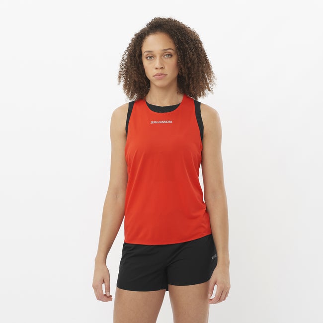 Tankkitoppi Salomon S/Lab Speed Tank Top Punainen | LC2695500