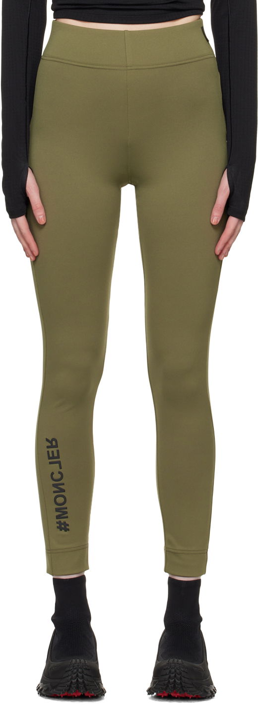Leggingsit Moncler Breathable Leggings Vihreä | J10988H00003829H7