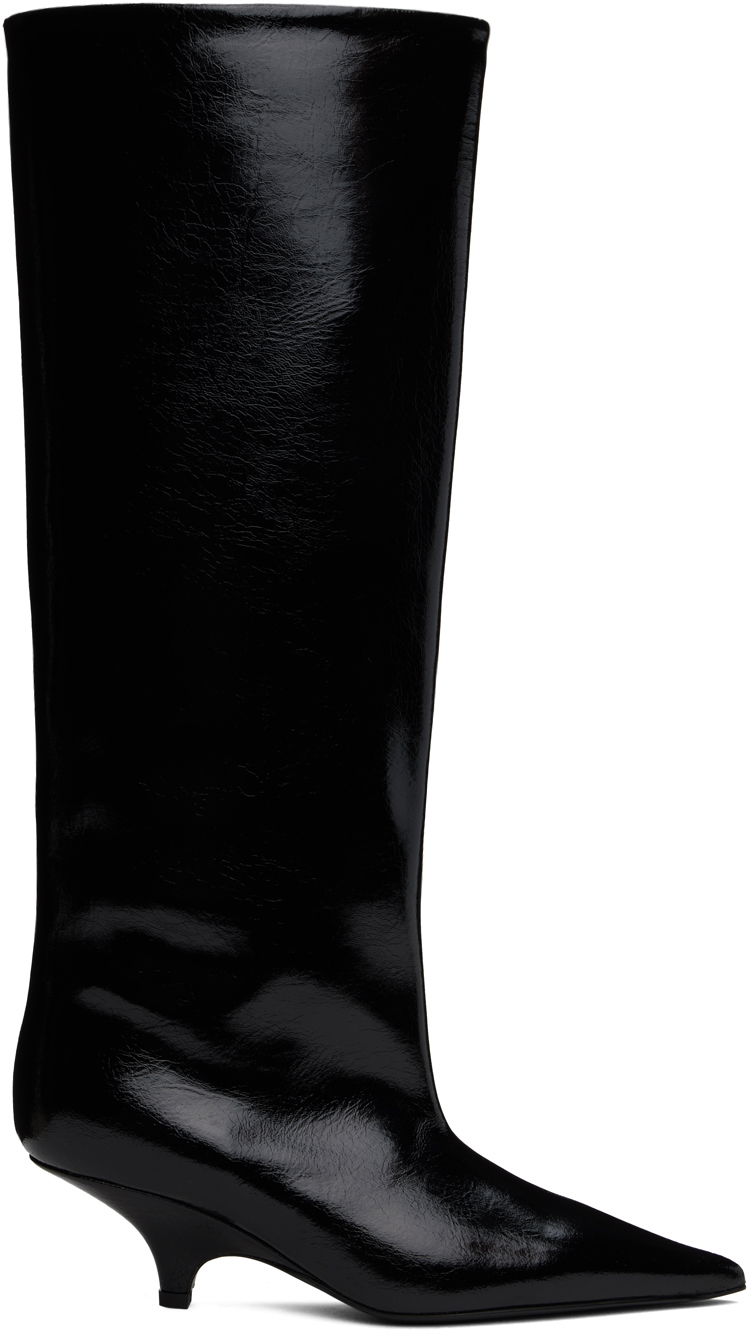 Tennarit ja kengät TOTEME 'The Wedge-Heel' Kitten Heel Boots Musta | 244-WAS0192-LE0020