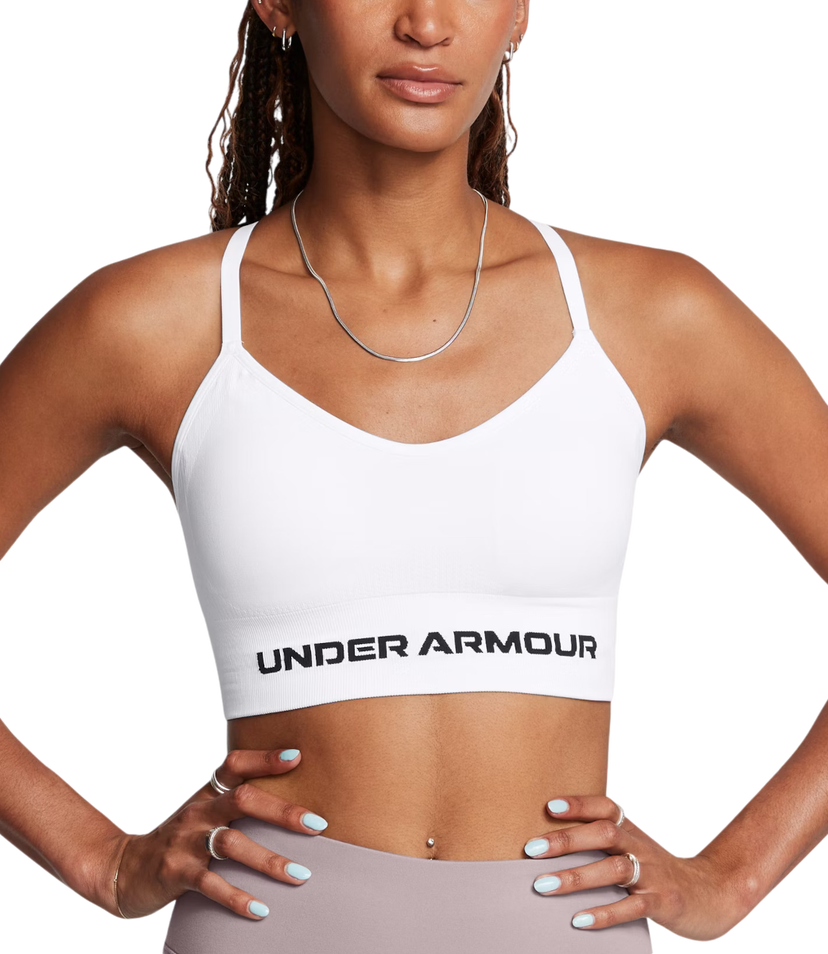 Rintaliivit Under Armour Seamless Low Bra Valkoinen | 1384417-100