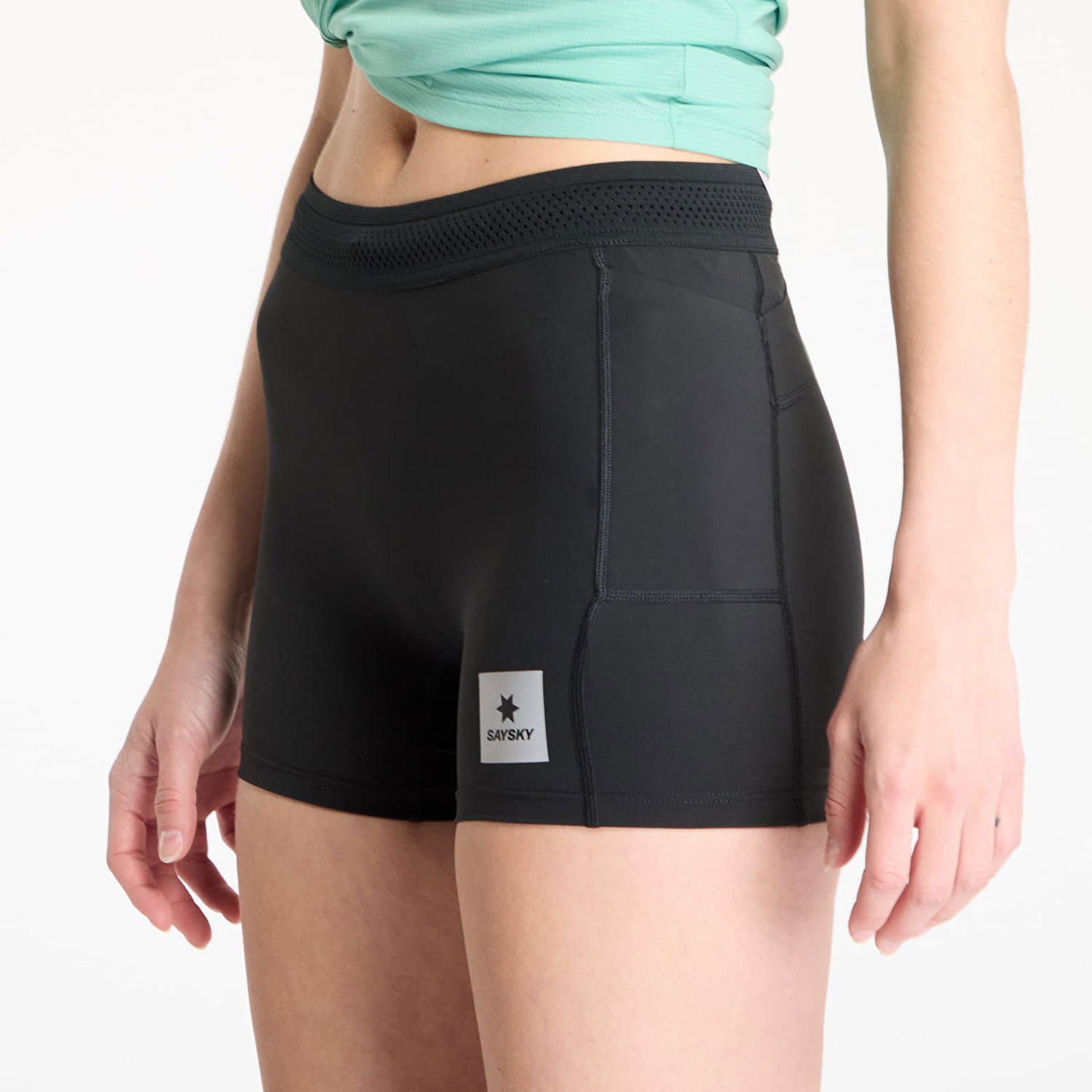 Shortsit Saysky SAYSKY Flow+ Race Short Tights 4" Musta | XWRST62C901, 1