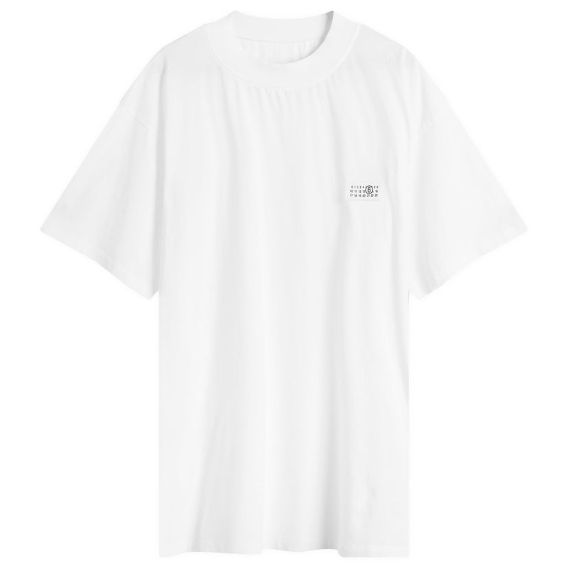 T-paita Maison Margiela MM6 Oversized Small Logo T-Shirt W Valkoinen | S62GD0207-M20048-100