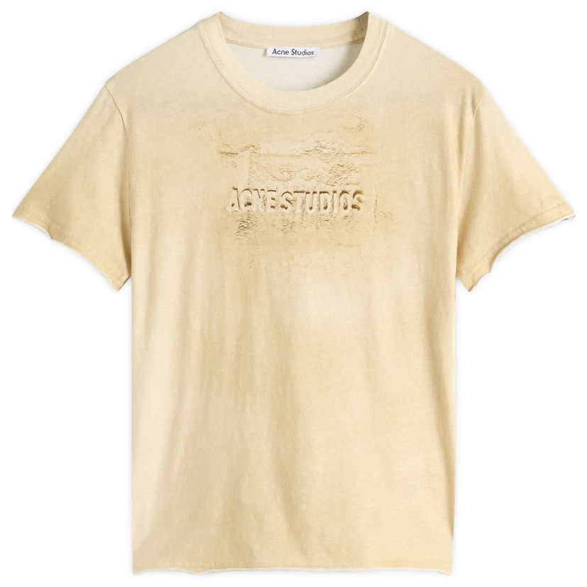 T-paita Acne Studios Women's Short Sleeve T-Shirt, Size Large Beige | AL0472-AE0