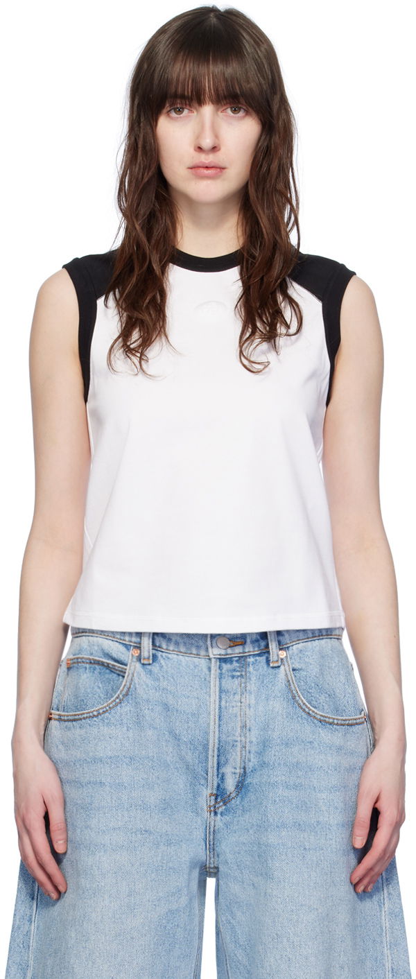 Tankkitoppi Alexander Wang Alexander Wang.t Raglan Sleeveless T-Shirt Valkoinen | 4CC2241467
