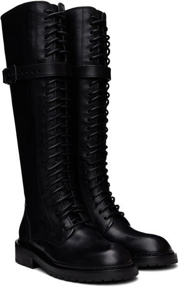 Vaatteet Ann Demeulemeester Ann Demeulemeester High Danny Tall Boots Musta | B0010063 LT047, 3