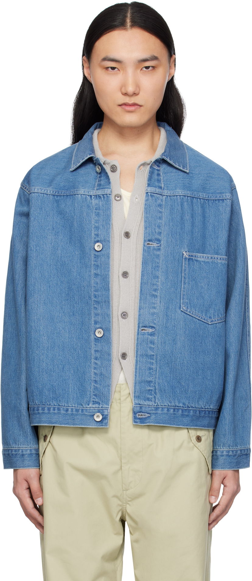 Takki NANAMICA nanamica Short Denim Jacket Sininen | S25SA082U