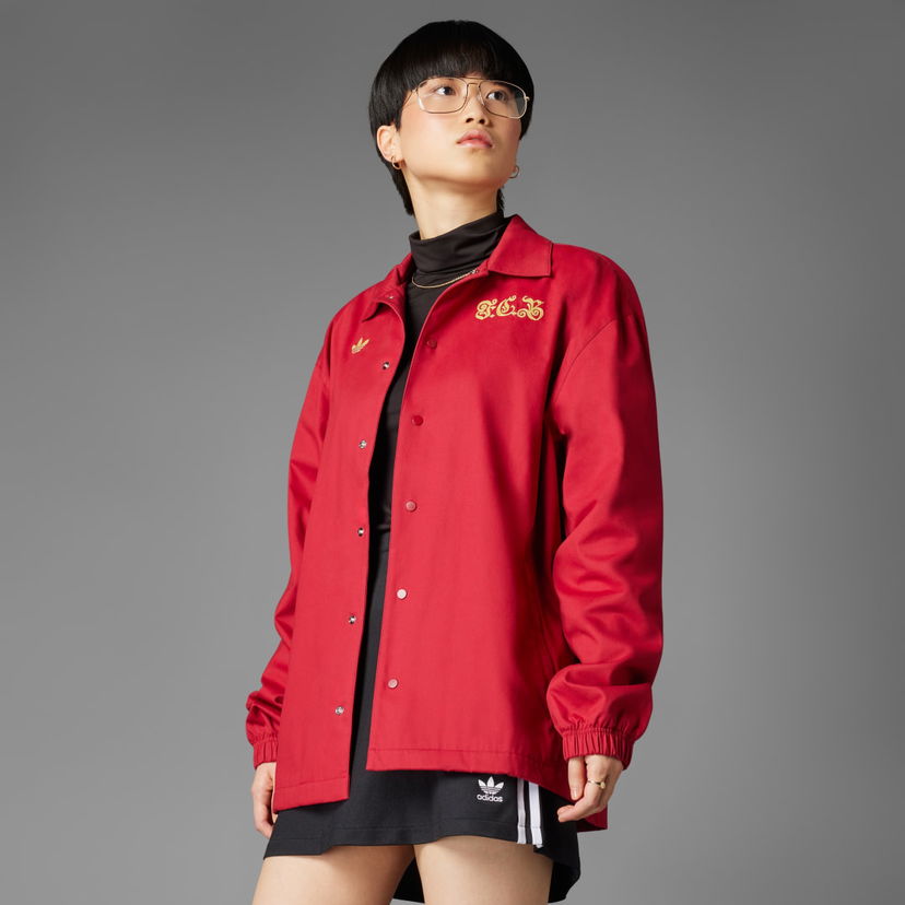 Tuulitakki adidas Performance FC Bayern Anniversary Coach Jacket Punainen | JF0585