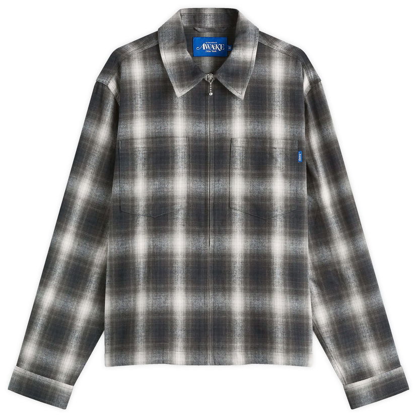Paita Awake NY Brushed Flannel Shirt Jacket Vihreä | AWK-FW24-TP002-MUL
