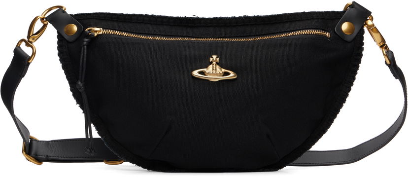 Vyötärölaukku Vivienne Westwood Vivienne Westwood City Canvas Pouch Musta | 43070034U-W00IW-ET