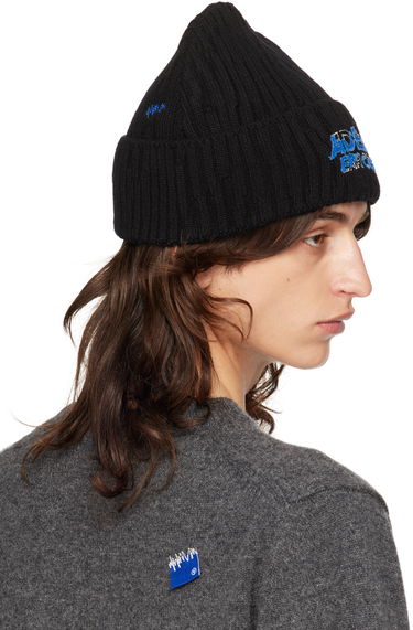 Pipo ADER ERROR Logo Embroidered Beanie Musta | BN26FYHW0501BK, 4