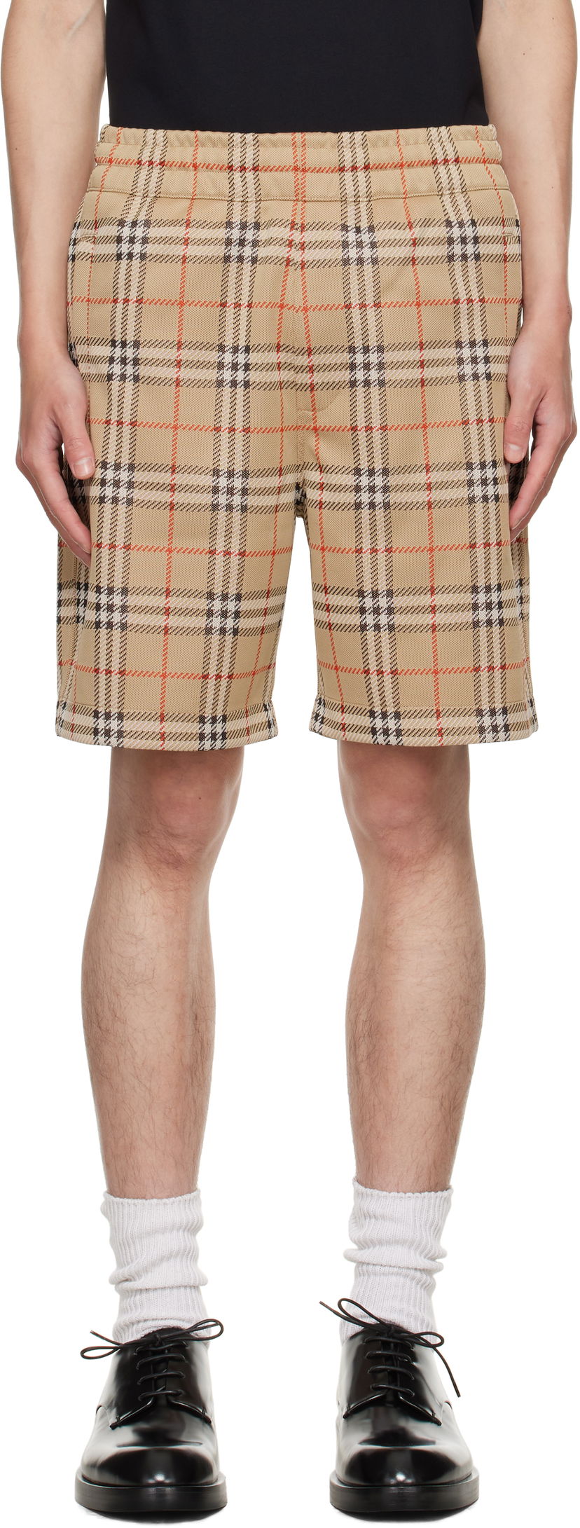 Shortsit Burberry Burberry Check Shorts Beige | 8113850