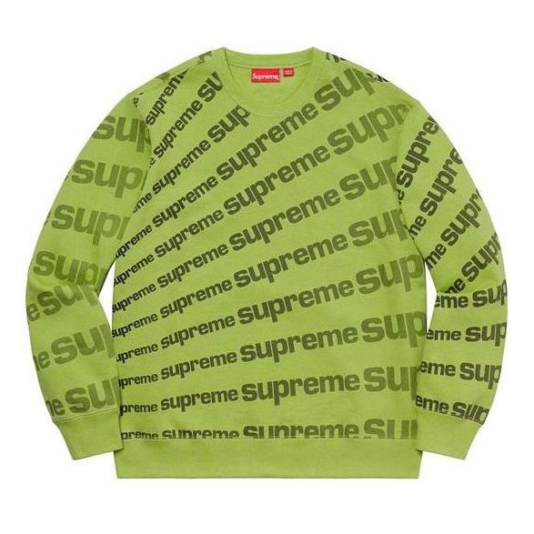 Villapaita Supreme Radial Print Crewneck Sweatshirt Vihreä | SUP-SS20-098