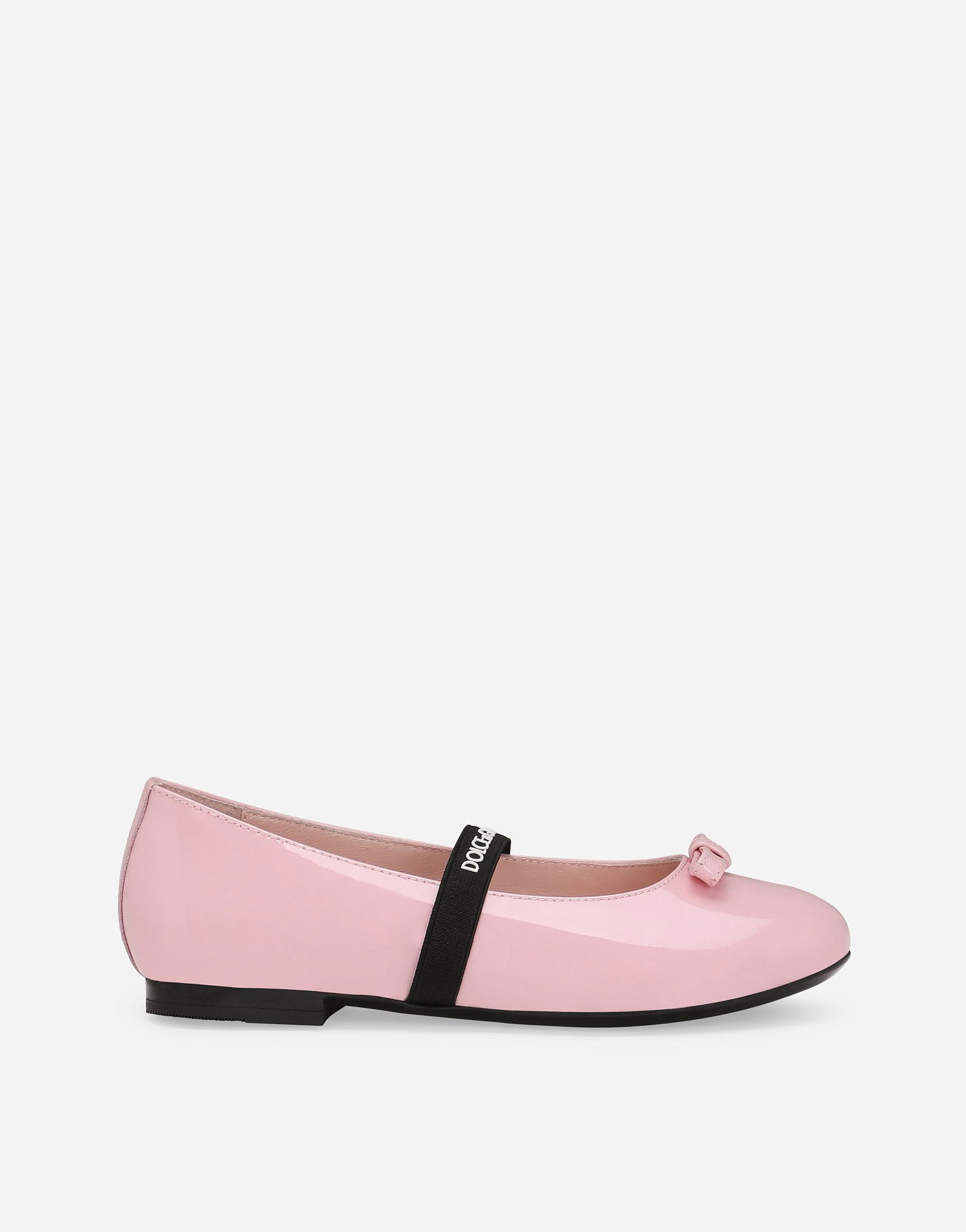 Tennarit ja kengät Dolce & Gabbana Patent Leather Ballet Flats With Bow Vaaleanpunainen | D11294A483180400, 0