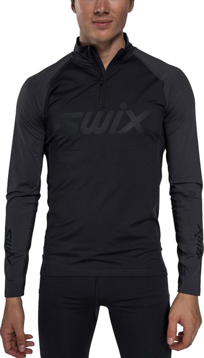 Huppari SWIX SWIX RaceX Dry Half Zip Top Musta | 10099-23-10150