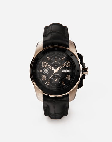 Katsella Dolce & Gabbana Dolce & Gabbana DS5 Chronometer Automatic Watch with Black Alligator Strap Metallinen | WWES1MWW036N0000, 0