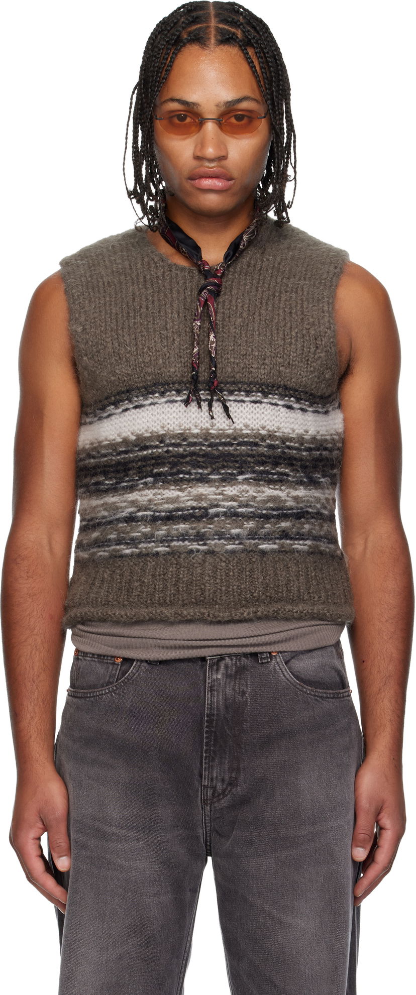 Villapaita OUR LEGACY Pleaser Tank Sweater Monivärinen | M4253PB