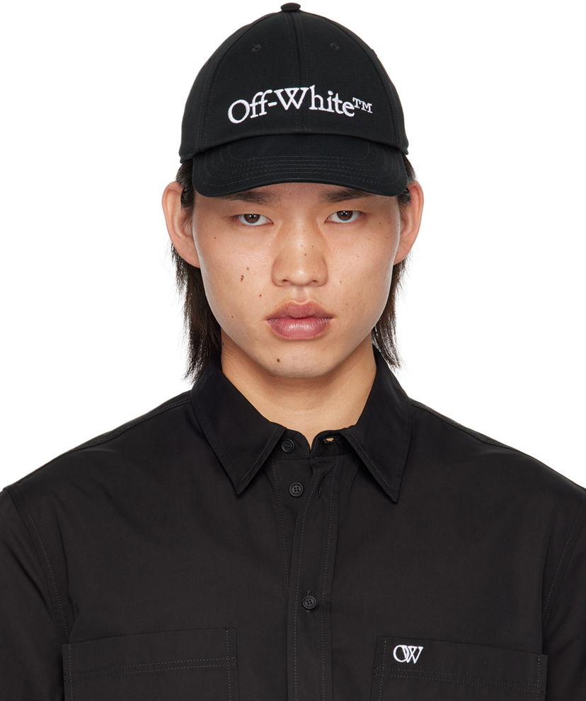 Korkki Off-White Logo Cap Musta | OMLB069C99FAB0021001