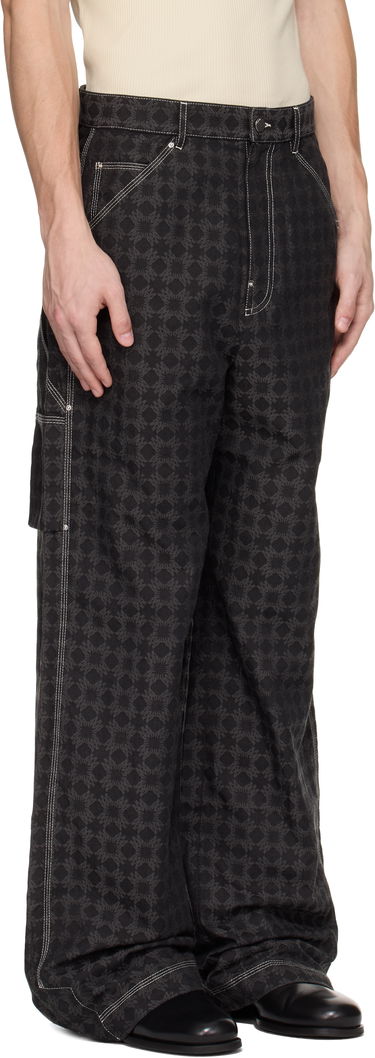 Cargo housut AMIRI Amiri MA Quad Work Trousers Musta | AMPACA1039, 1