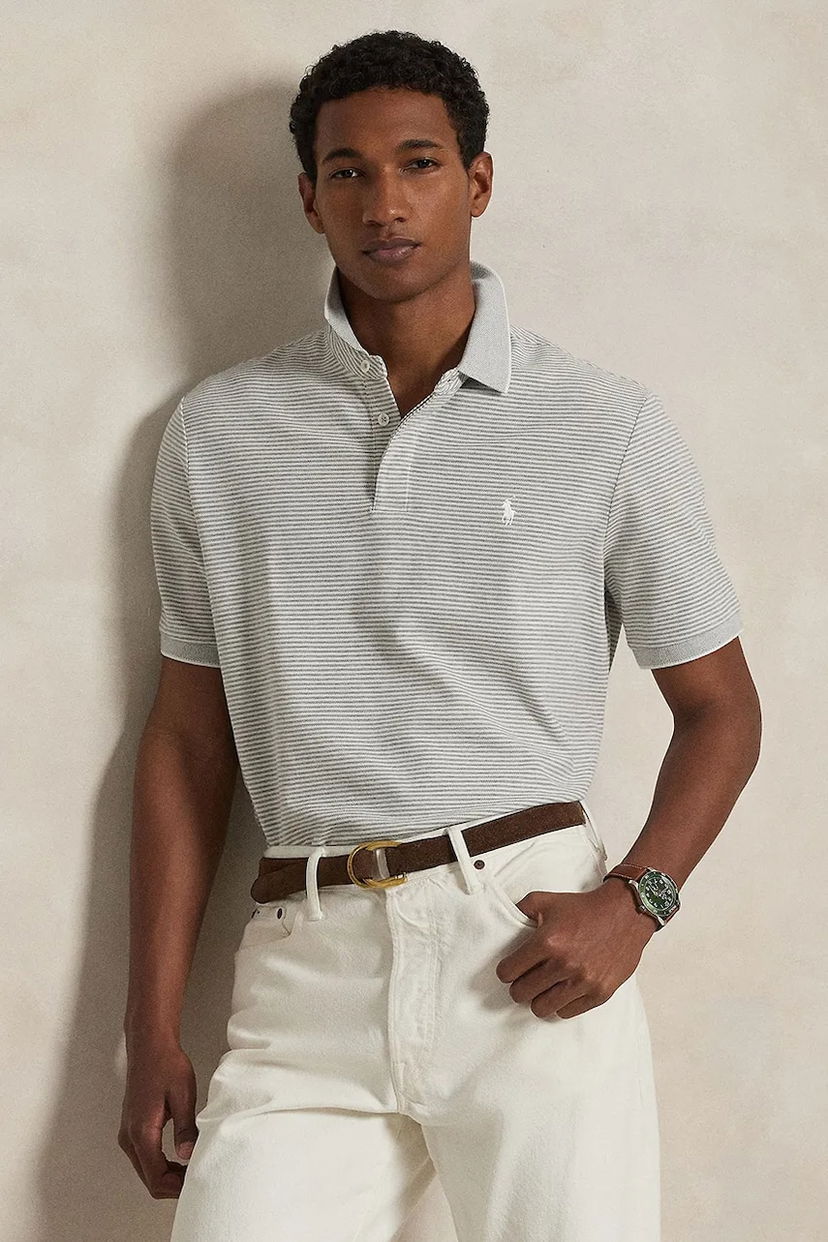 Poolopaita Polo by Ralph Lauren Polo Ralph Lauren Striped Polo Shirt Harmaa | 710963495