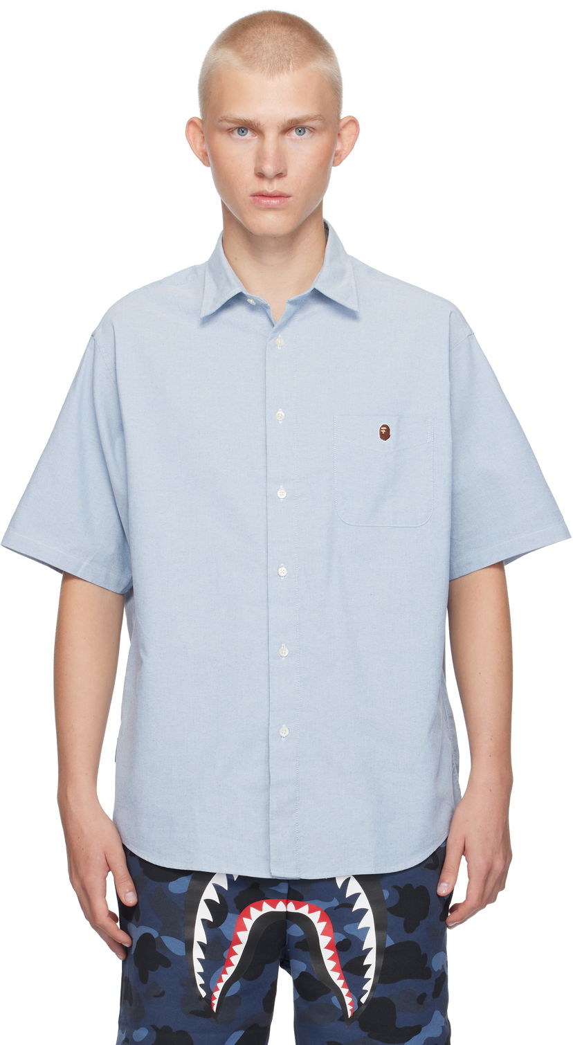 Paita BAPE Cordura Shirt Sininen | 001SRK301003M