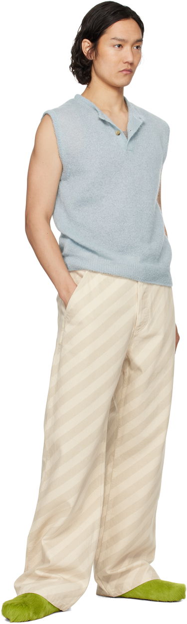 Housut Marni Marni Striped High-Waist Jeans Beige | PUJU0101A0 USCX37, 3