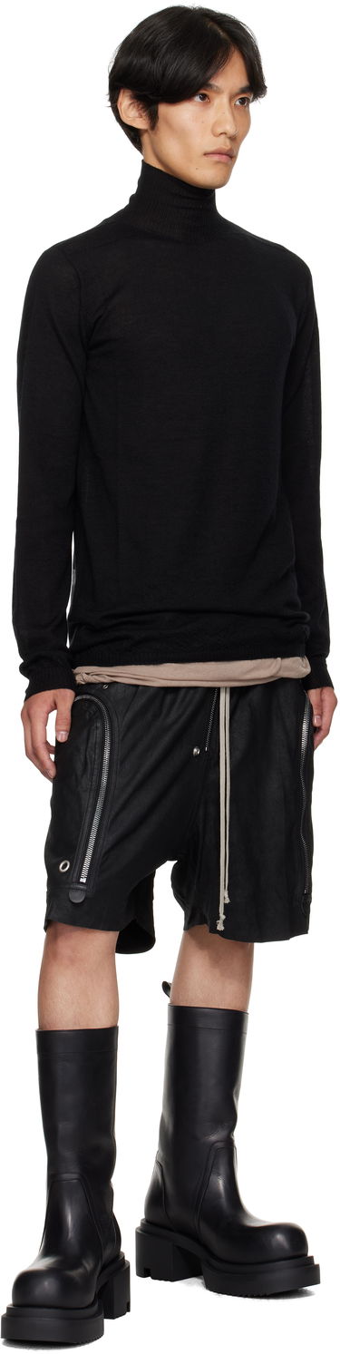 Villapaita Rick Owens Rick Owens Concordians Level Turtleneck Sweater Musta | RU02E1624 WS, 3
