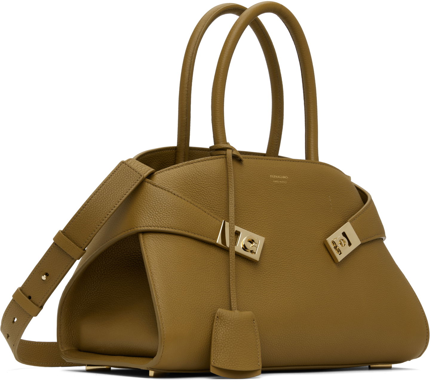 Käsilaukku FERRAGAMO Ferragamo Hug M Top Handle Bag Vihreä | 777522, 1