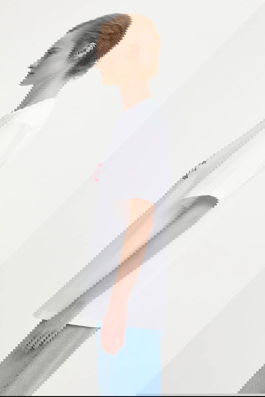 T-paita Fiorucci Kissing Angels Love Print Regular T-Shirt Valkoinen | W25FWJTS001CJ01WH03, 1