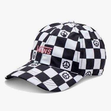 Korkki Vans Checkered Print Baseball Cap Musta | VN0A34GRY0J, 1