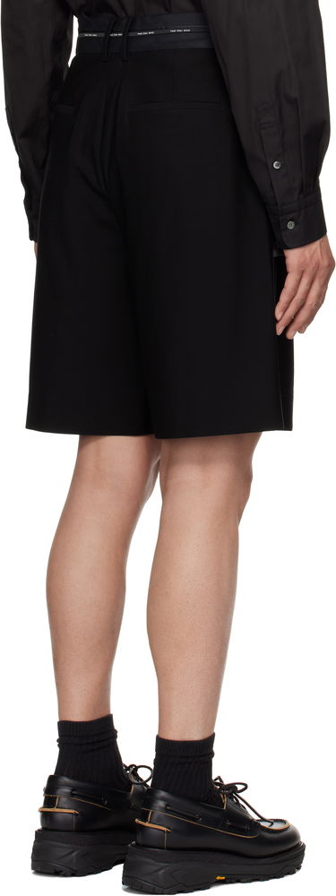 Shortsit Feng Chen Wang Feng Chen Wang Deconstructed Patchwork Shorts Musta | FUS19ST02, 2