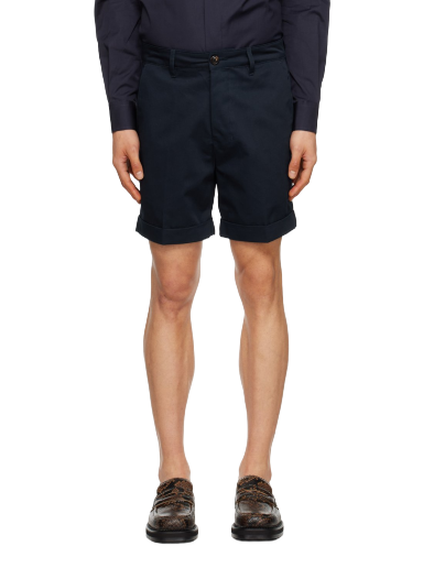 Shortsit AMI Rolled Shorts Tummansininen | HSO001.CO0020