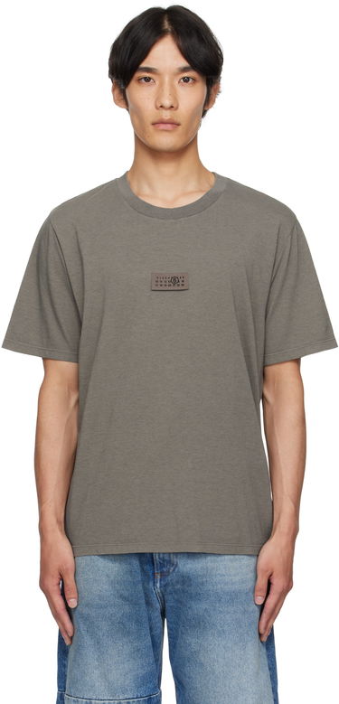 T-paita Maison Margiela MM6 Maison Margiela Logo Patch T-Shirt Harmaa | SH0GC0059 M20048, 0