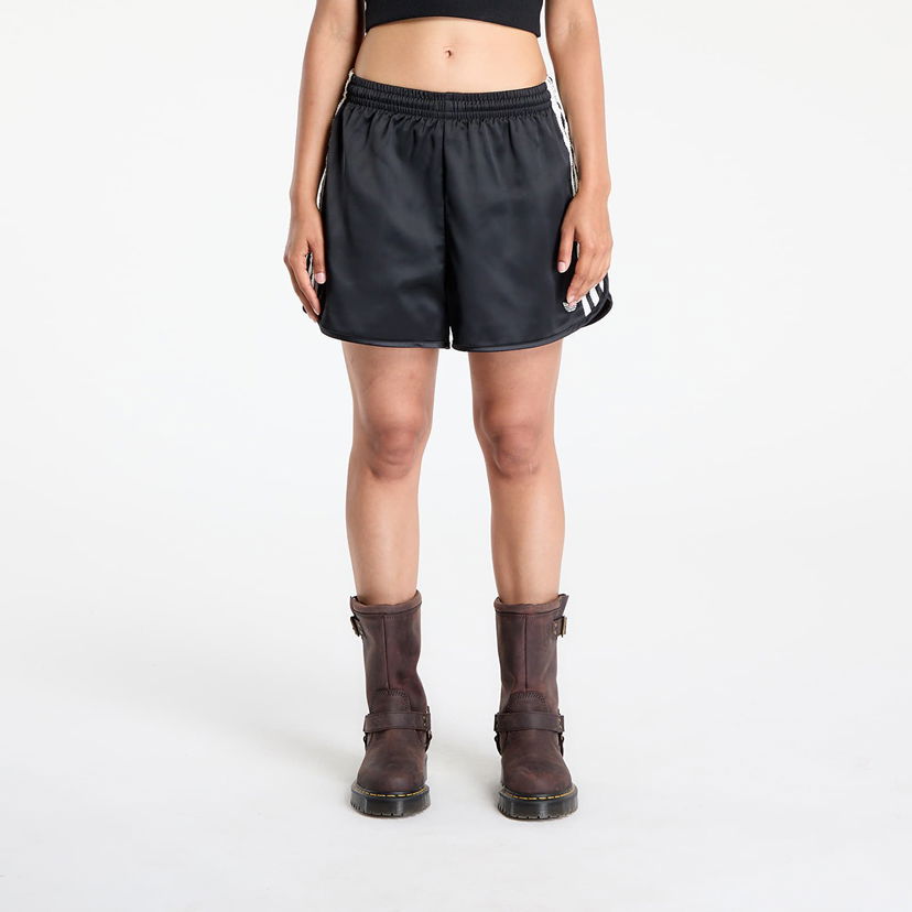 Shortsit adidas Originals adidas Originals Satin Ruffle 3-Stripes Shorts Musta | KC8816