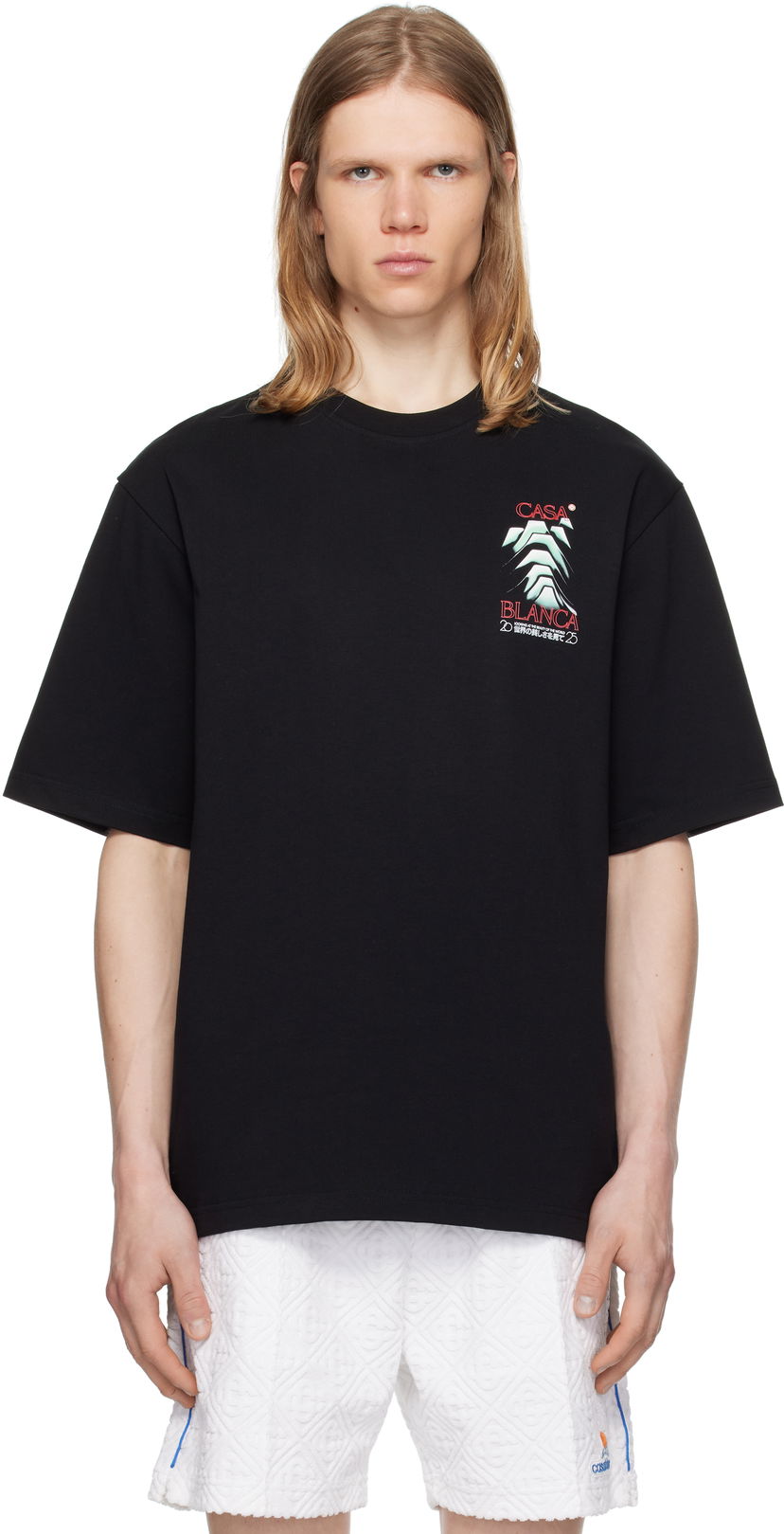 T-paita Casablanca Casablanca Frosty Mountain T-Shirt Musta | MPF25-JTS-044-06