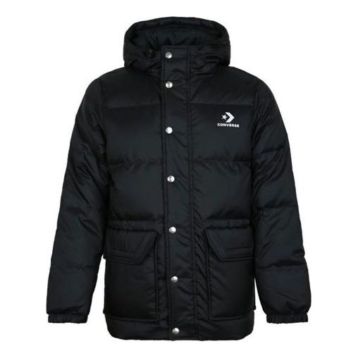 Puffer takki Converse Converse Down Fill Puffer Jacket Musta | 10006880-A01