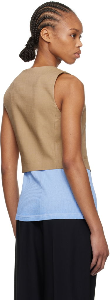 Liivi MSGM MSGM Button Vest Ruskea | 3841MDW01 257106, 2