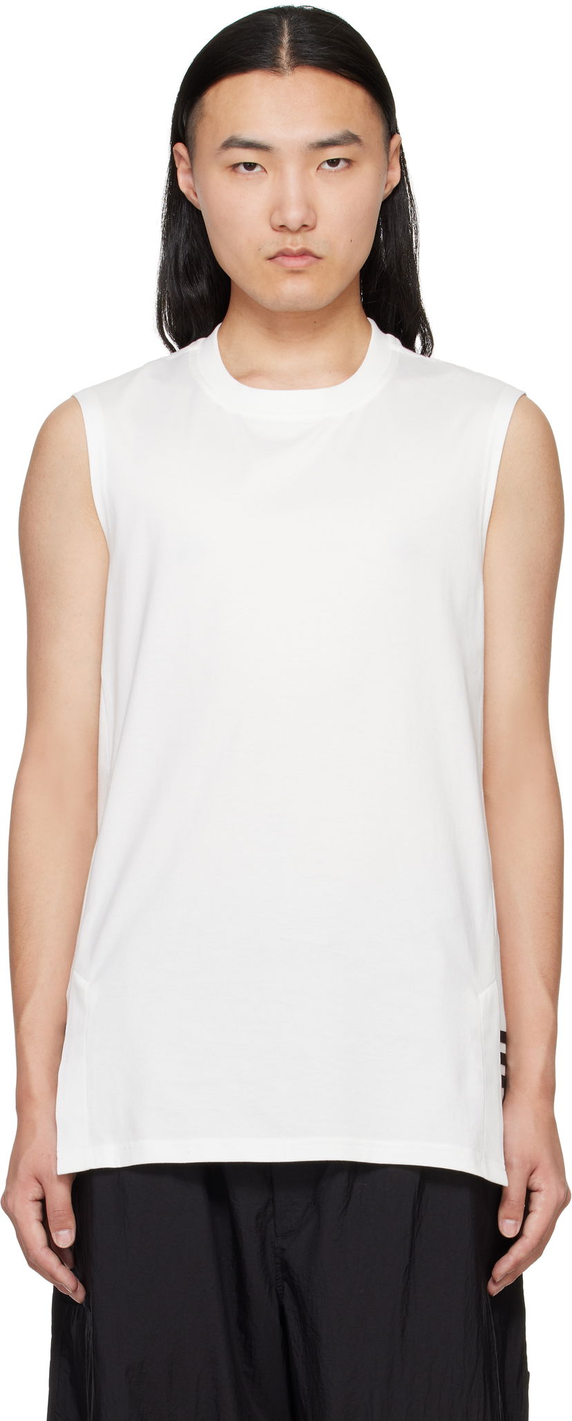 Tankkitoppi Y-3 Y-3 3-Stripes Tank Top Valkoinen | JM7844