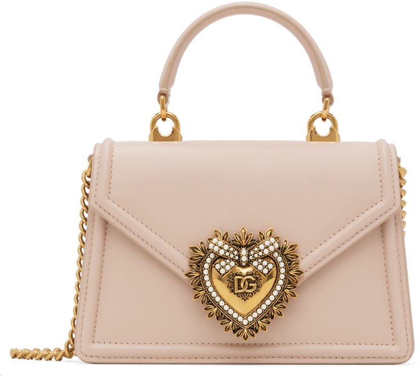Käsilaukku Dolce & Gabbana Pink Small Devotion Bag Vaaleanpunainen | BB6711 AV893