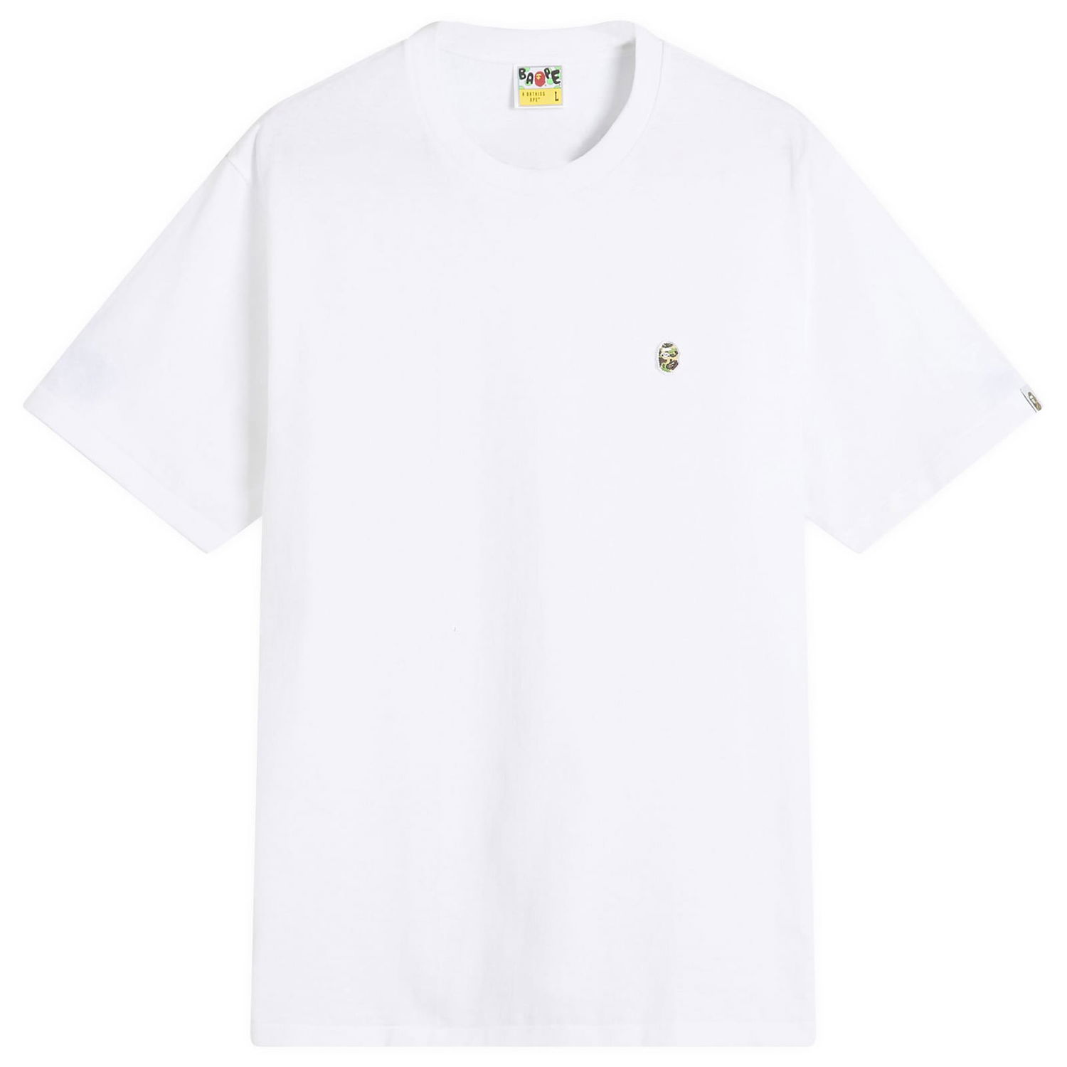 T-paita BAPE Bathing Ape ABC Camo One Point Tee, Size Large Valkoinen | 001TEL301004M-WGN, 0