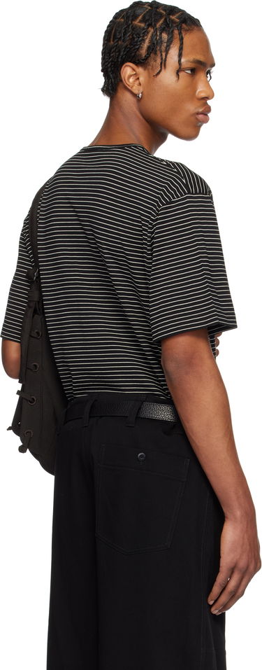 T-paita LEMAIRE LEMAIRE Striped Short Sleeve T-Shirt Musta | TO1385 LJ1033, 2