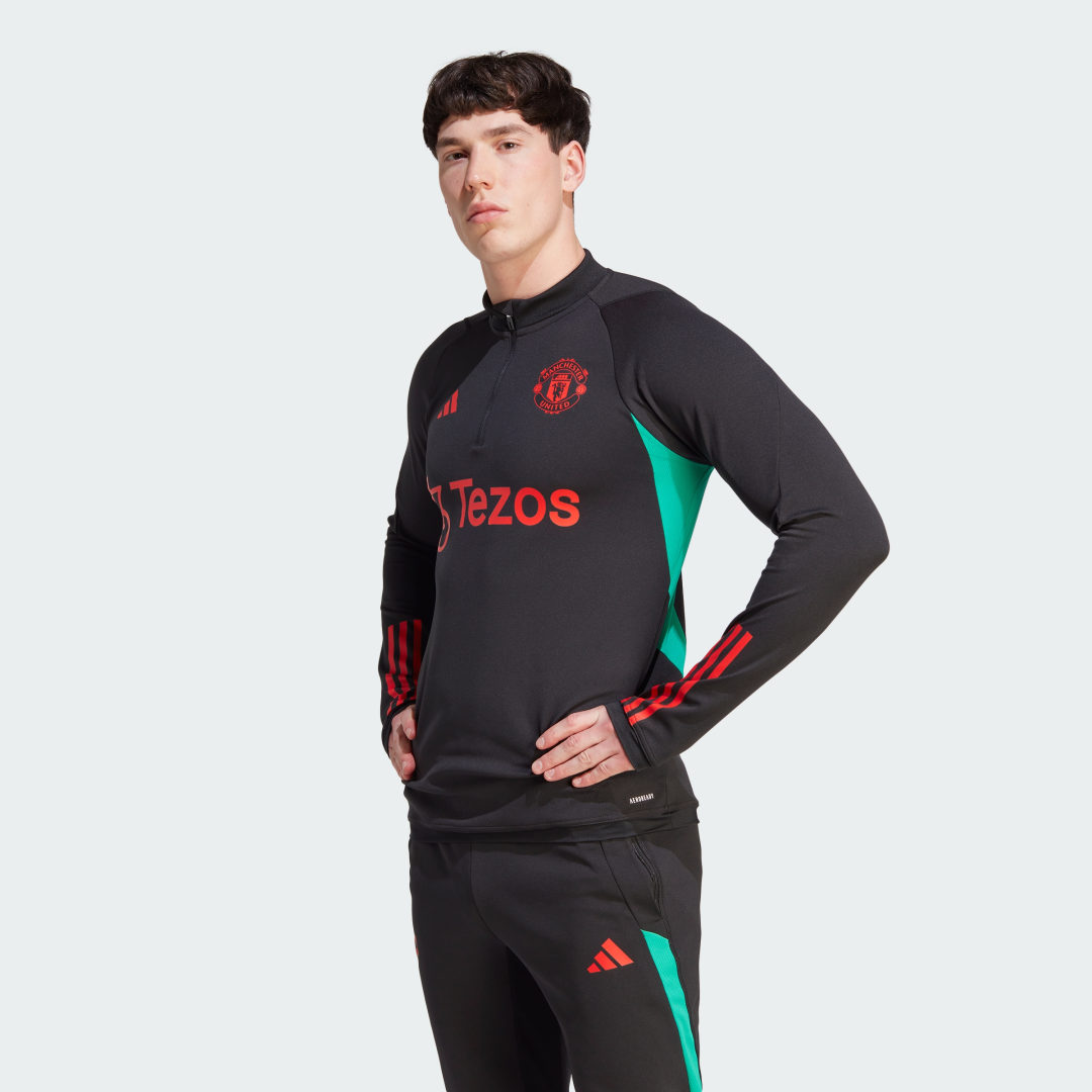 Takki adidas Performance Top Manchester United Tiro 23 Training Musta | IA7293, 1